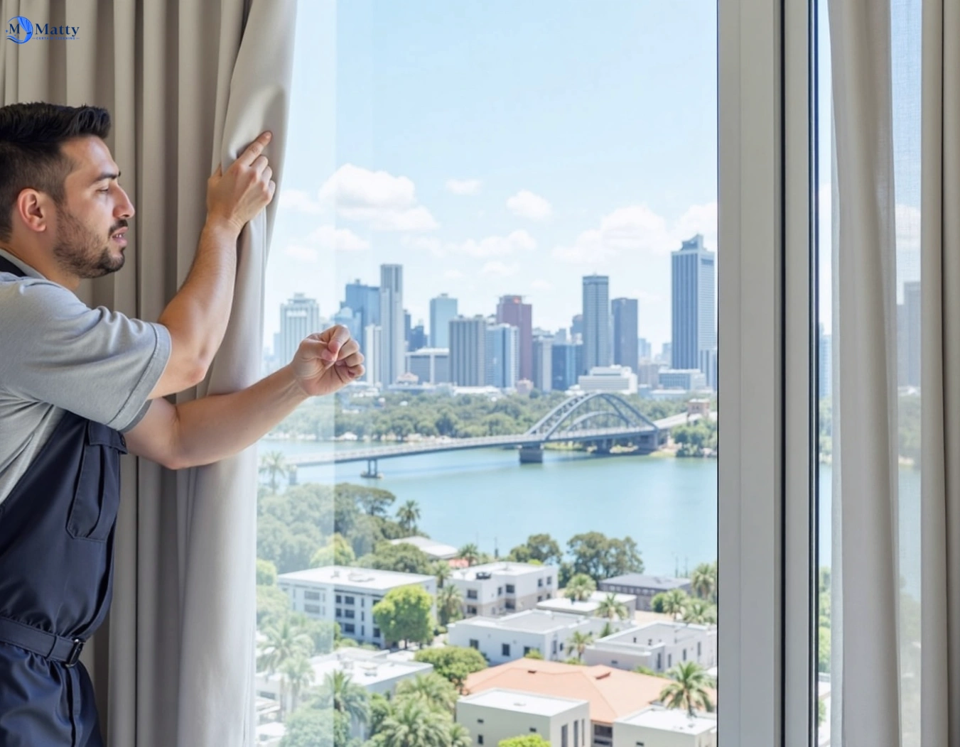 Professional curtain steam cleaning service bronte-nsw QLD by Matty Curtain Cleaning