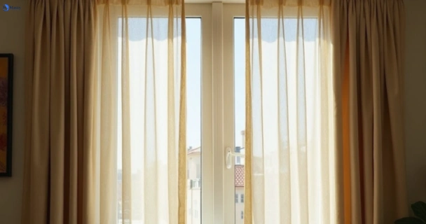 Dusty and dull curtains in bronte-nsw before steam cleaning